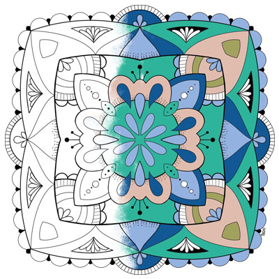 Link image to another mandala coloring page