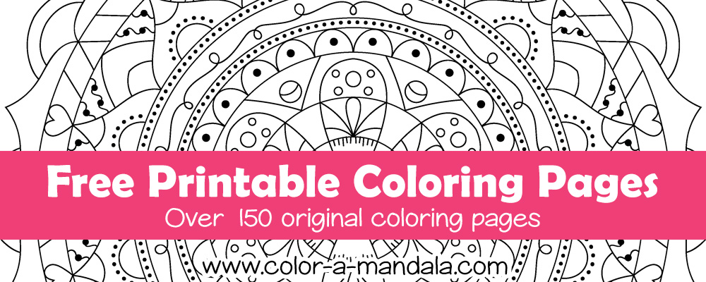 mandala coloring pages printable free kids