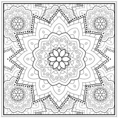 difficult mandala coloring pages printable