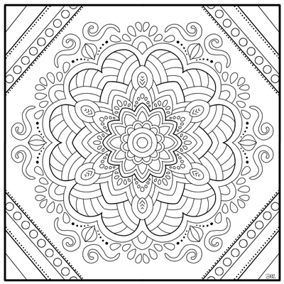 very difficult design coloring pages