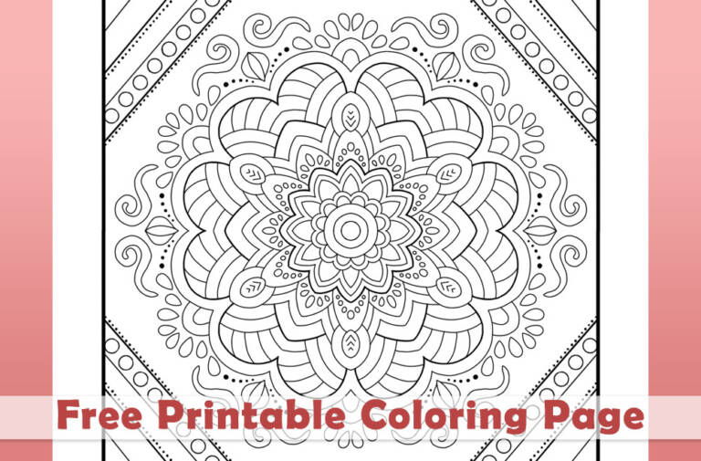 Mandala Coloring Page (M185) - Free Printable Coloring Pages by Color a ...