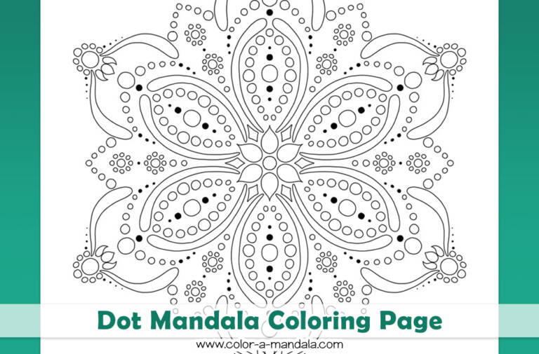 Dot Mandala Coloring Page (M198) - Free Printable Coloring Pages by ...