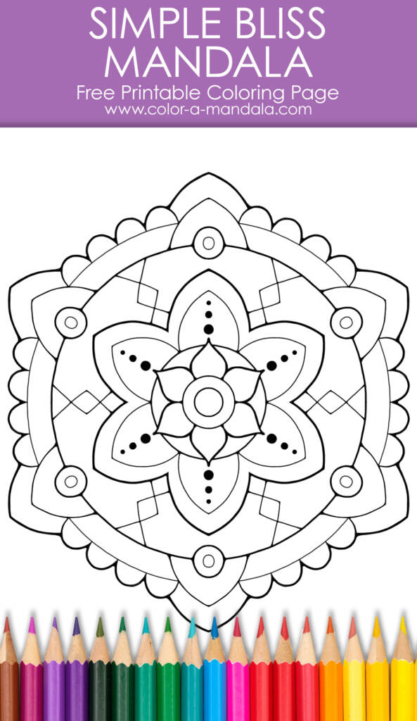 Find Simple Bliss with Mandalas: Free Printable Coloring Page