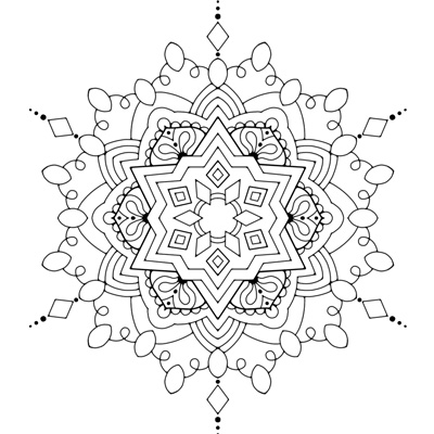 Mandala Coloring Page