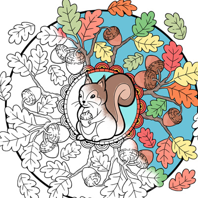 Squirrel Mandala