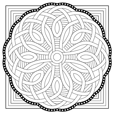 Relaxing Loops Mandala