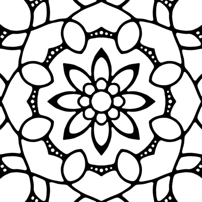 Simple flower mandala