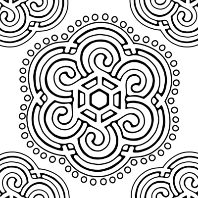 Serene spirals mandalas