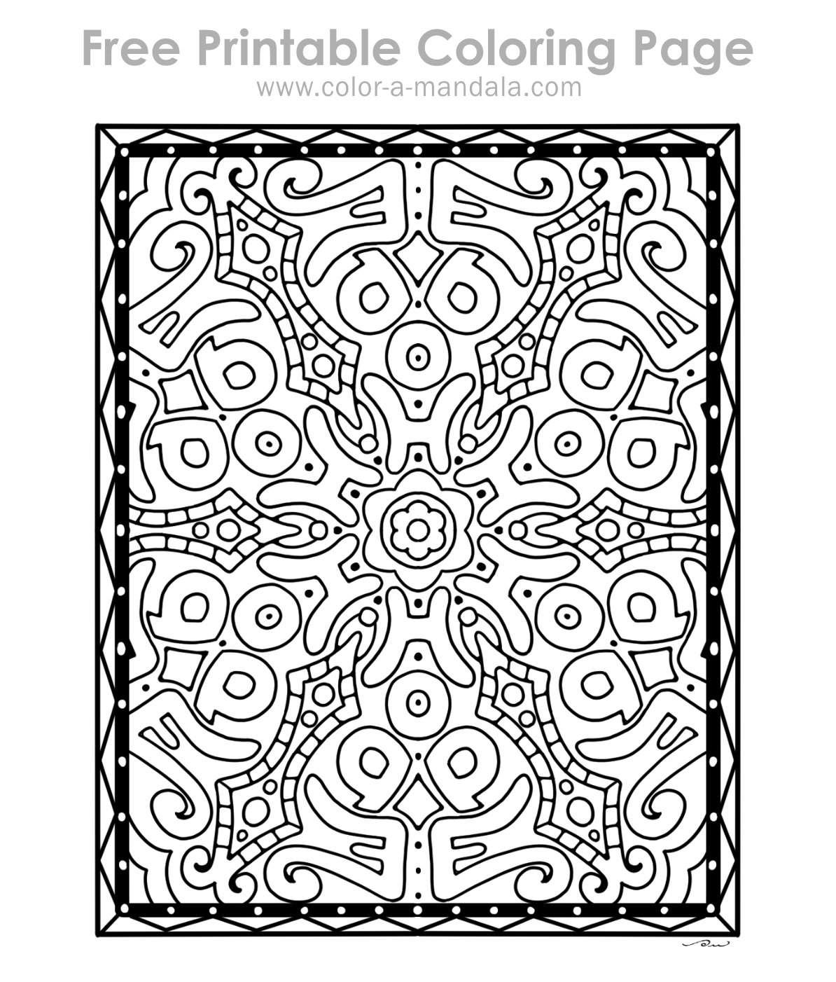 Sample image of a coloring page with the word Hope in it. The page is uncolored.